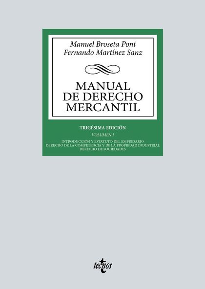I.MANUAL DE DERECHO MERCANTIL