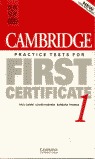 CAMBRIDGE PRACTICE TESTS FOR FIRST CERTIFICATE 1